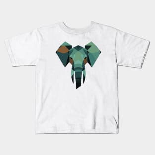 Geometric design of an elephant face Kids T-Shirt